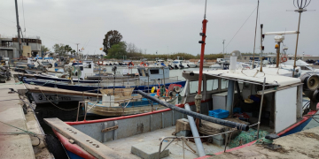 Més de la meitat de les barques del port de Riumar, aturades per no poder sortir per l’acumulació de sorres a la desembocadura