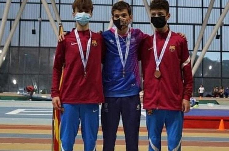 Podis dels atletes ebrencs al Campionat de Catalunya indoor sub’16
