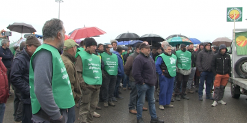 La Unió de Pagesos es manifesta a Móra d’Ebre per denunciar la crisi al sector agrari