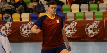El jugador de futbol sala tivissà Carles Saladié, convocat amb Espanya sub’21