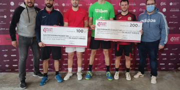 Carlos Bellés i Jordi Vázquez guanyen el torneig de l’Audi del Pàdel lo de Mayo de La Sénia