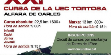 Diumenge es celebrarà la Cursa de la UEC Tortosa a Alfara de Carles