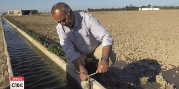 Inici de les inundacions dels arrossars de l’hemidelta dret