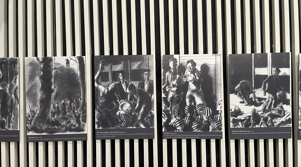 Tortosa recorda l’horror dels camps de concentració amb les il·lustracions de Bernard Aldebert