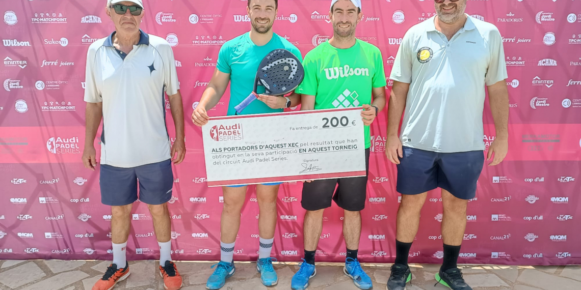 Carlos Franco i Antonio Mata guanyen el torneig de l’Audi Pàdel Series del Club Tenis Vinaròs
