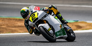Marc Alcoba, amb problemes tècnics, no pot acabar la cursa de Jerez del FIM Júnior GP (Moto 2)
