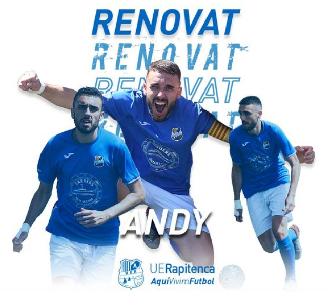 La Rapitenca anuncia la renovació d’Andy i la tornada del davanter Agus