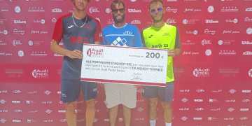 Roglan i Calduch guanyen la primera masculina del torneig de l’Audi disputat al Club Tennis Benicarló