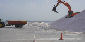 Els temporals de l’últim any redueixen un 25% la producció de sal al delta de l’Ebre