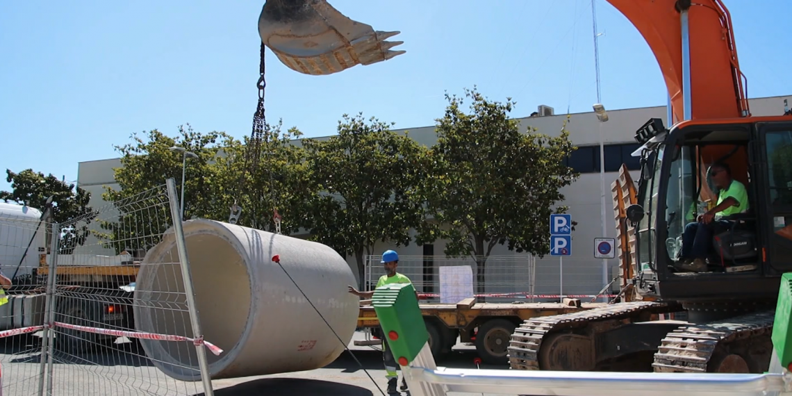 El Ministeri de Foment millora el drenatge de l’avinguda Catalunya de l’Aldea