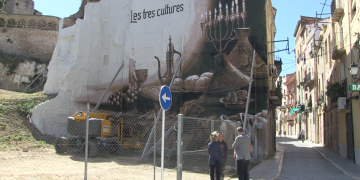 Tortosa pinta un mural sobre les tres cultures al barri de Sant Jaume