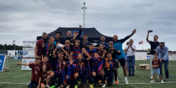 El Barça supera (0-5) al Saragossa en la final del Torneig Jordi Pitarque disputat a l’Ampolla