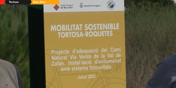 Nou enllumenat led a la Via Verda entre Tortosa i Roquetes