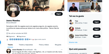 Apareixen nous perfils de Joana Masdeu a Twitter