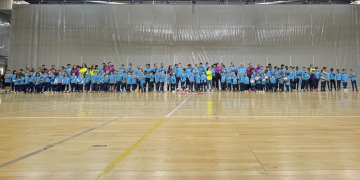 Posada de llarg dels equips del Futsal Tortosa