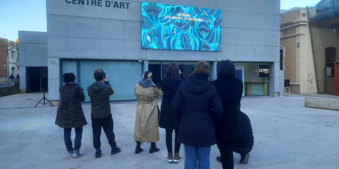 Una pantalla digital a la façana, la nova sala expositiva de Lo Pati