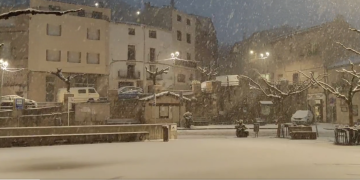 La neu arriba a la Terra Alta