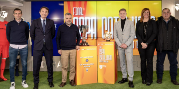 Presentada la final de la Copa Catalunya amb Joaquín del Pino com a president de la gestora de la Federació Catalana de Futbol