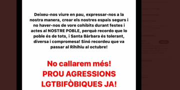 Un jove de Santa Bàrbara denuncia una agressió homòfoba durant el Carnaval