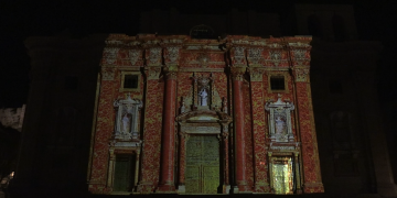 Estrena del videomapping a la façana de la Catedral