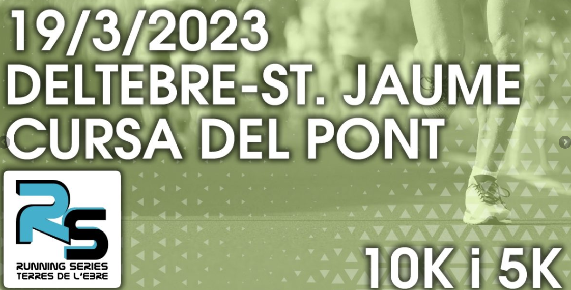 La Cursa del Pont Deltebre-Sant Jaume d’Enveja, segona prova del Running Series de l’Ebre