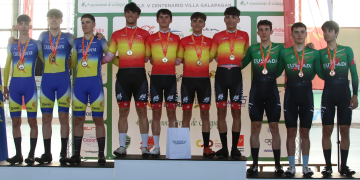 Viladrich, Rovira i Inarejos firmen podis amb Catalunya a l’Estatal de pista de ciclisme
