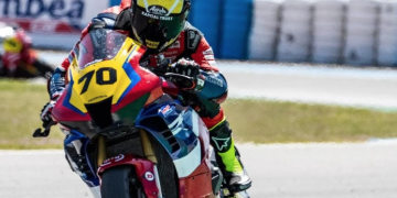 El canareu Marc Alcoba debuta amb una sisena i una setena posició a l’Estatal de Superbikes