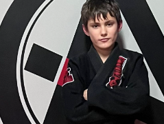 Àlex Alañá Bes, de l’Alañá Team, competeix a l’Open Castella i Lleó de jiu-jitsu brasiler