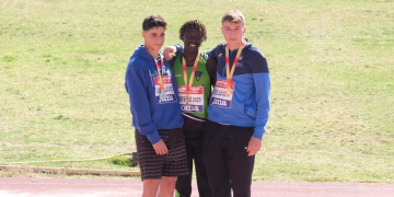 Hailu Estrampes, del CA Ascó, guanya l’or en la prova de javelina de l’Estatal sub’18