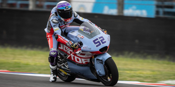 Jeremy Alcoba, dissetè a la segona prova del Mundial de Moto 2 disputada a Argentina