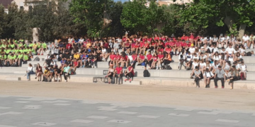 Uns 500 alumnes de nou centres participen en la Diada Poliesportiva del Montsià