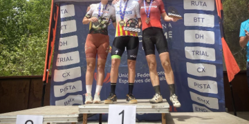 La ciclista camarlenca Arantxa Salvadó, segona al Campionat de Catalunya de Marató