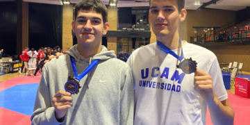 Andreu Pérez i Arnau Fumadó competeixen a l’Estatal sub’21 de taekwondo