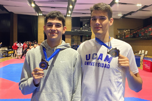 Andreu Pérez i Arnau Fumadó competeixen a l’Estatal sub’21 de taekwondo