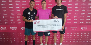 Montañés i Roglan guanyen la primera masculina a l’Audi del Pàdel Lo de Mayo de La Sénia