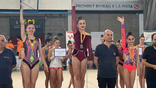 Júlia Vidal, del Rítmica Tortosa, campiona de Catalunya als Jocs Esportius Escolars
