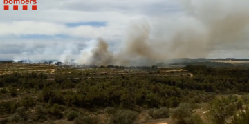Troben el cos d’un home calcinat dins del perímetre d’un incendi a Batea