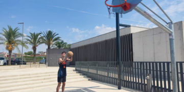 El roquetero David Barberà, un jove talent del bàsquet que apunta molt alt