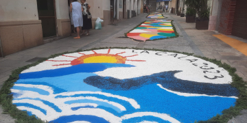La mar, protagonista de les Catifes de Corpus de l’Ametlla de Mar