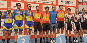 Catalunya, amb Manu Usach, segona a la velocitat per equips de l’Estatal de ciclisme