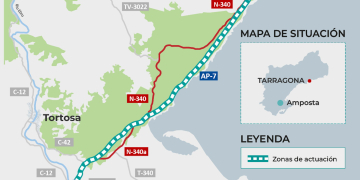 Adjudiquen la redacció del projecte d’ampliació d’un tercer carril de l’AP-7 entre l’Hospitalet de l’Infant i Amposta