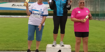 Mariajo Descarrega, de la UA Montsià, tercera al Pentatló Màster de llançaments