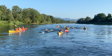 David Bermejo i Laura Volpi guanyen l’UltraEbre Swim Marathon