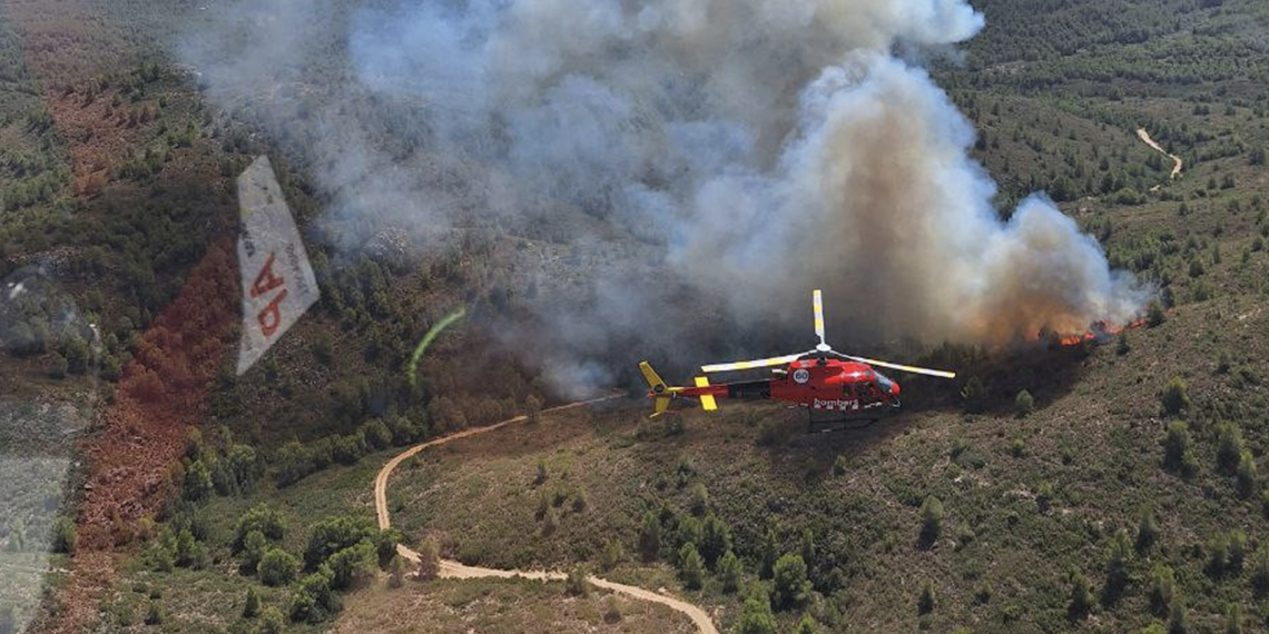Estabilitzat el segon incendi forestal de Tivissa