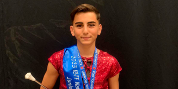 Roger Espuny Esteve, del Club de Twirling de l’Ametlla de Mar, campió a Liverpool