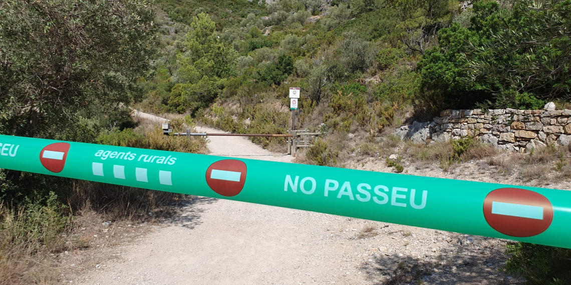 Els Agents Rurals intensifiquen els controls als Ports davant el risc extrem d’incendi