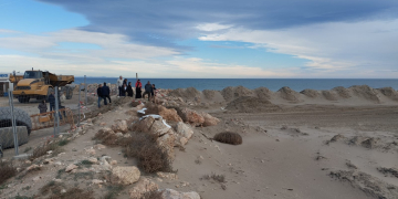Costes finalitza la reubicació de 317.000 metres cúbics de sorra al delta de l’Ebre