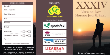 Diumenge es celebra la XXXIV Marxa del Port. Memorial Josep Maria Brull