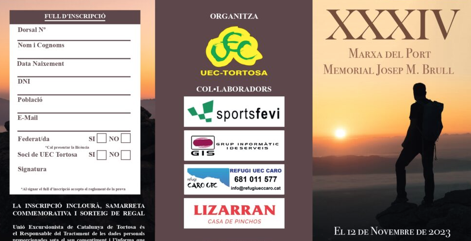 Diumenge es celebra la XXXIV Marxa del Port. Memorial Josep Maria Brull