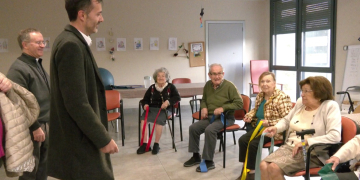 Primera visita institucional de l’alcalde de Tortosa a la residència Sant Miquel Arcàngel